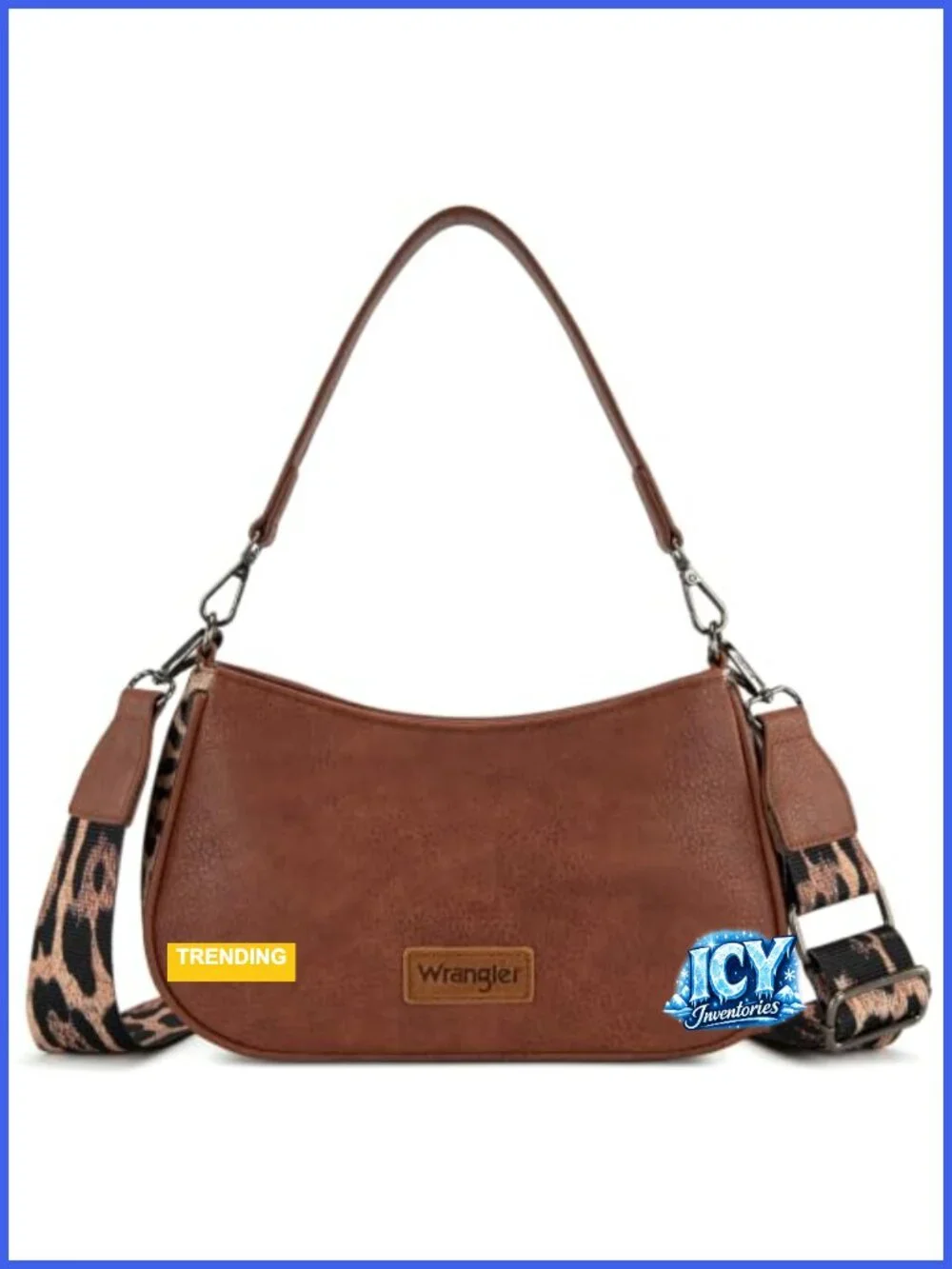 Western Hobo Shoulder Bag Faux Leather Crossbody Purse Aztec Print with Pockets
